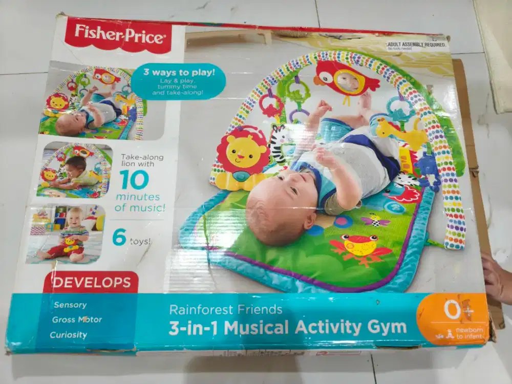 Fisher price 3 in 1 activity gym / mainan anak bayi