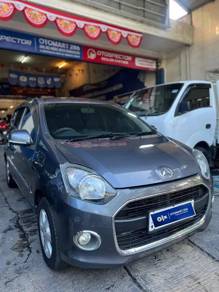 DAIHATSU AYLA X 1.0 M/T 2015SILVER MURAH OTOMART 286 KENJERAN