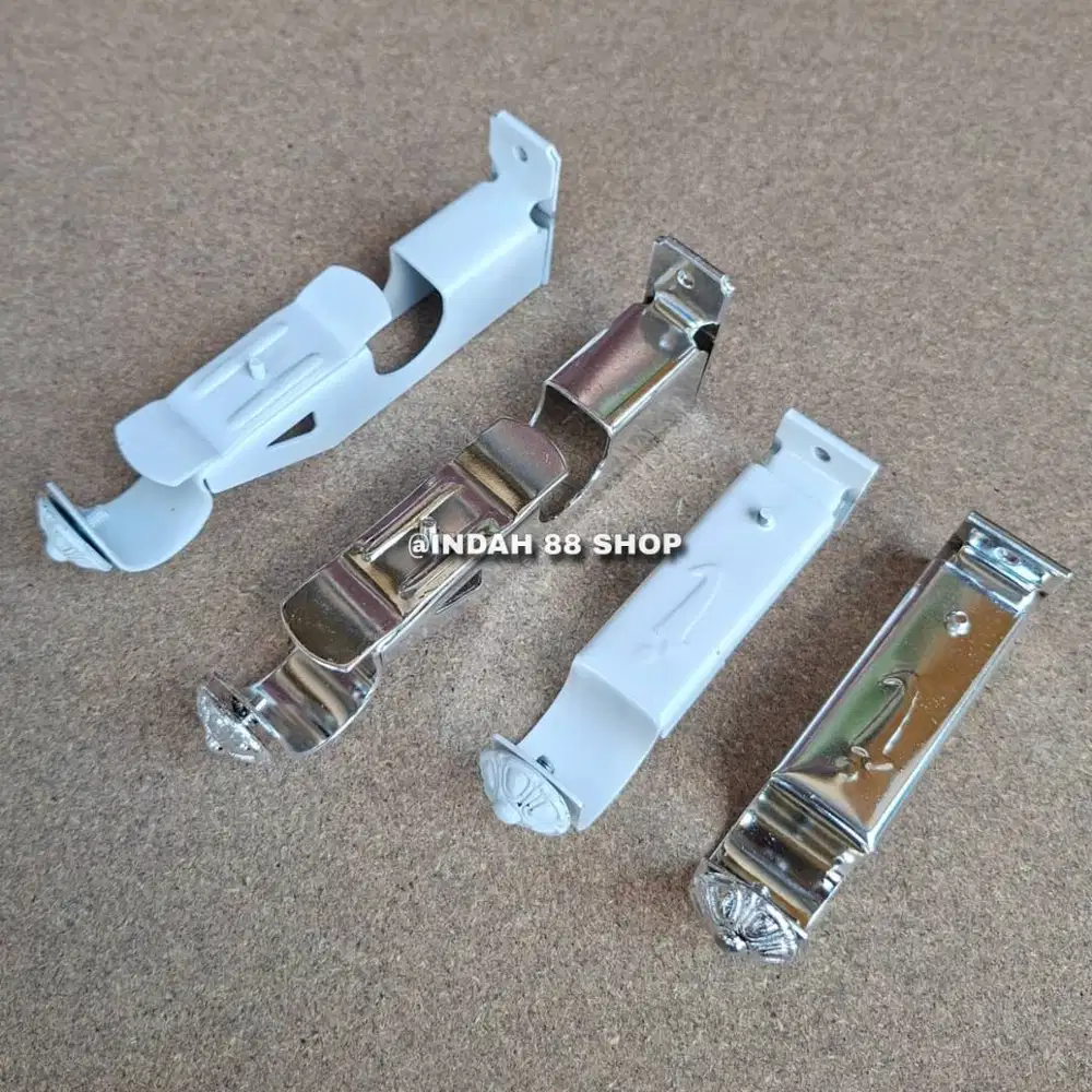 Bracket Tiang Pipa Gorden / Penyangga Kaki Rollet Rel Tiang Gorden