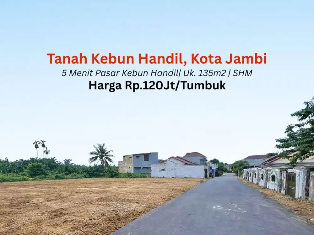 Tanah Murah Dekat Pasar Handil
