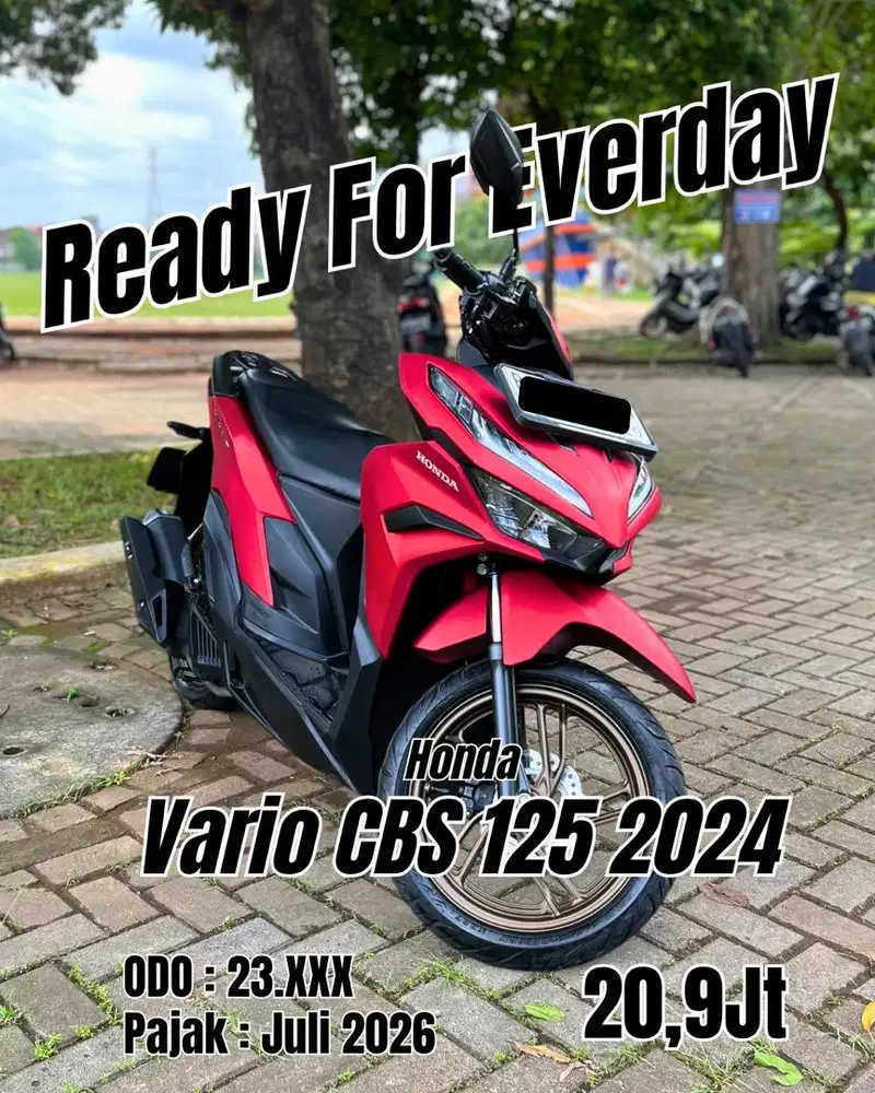 Honda Vario CBS 2024 Merah Doff