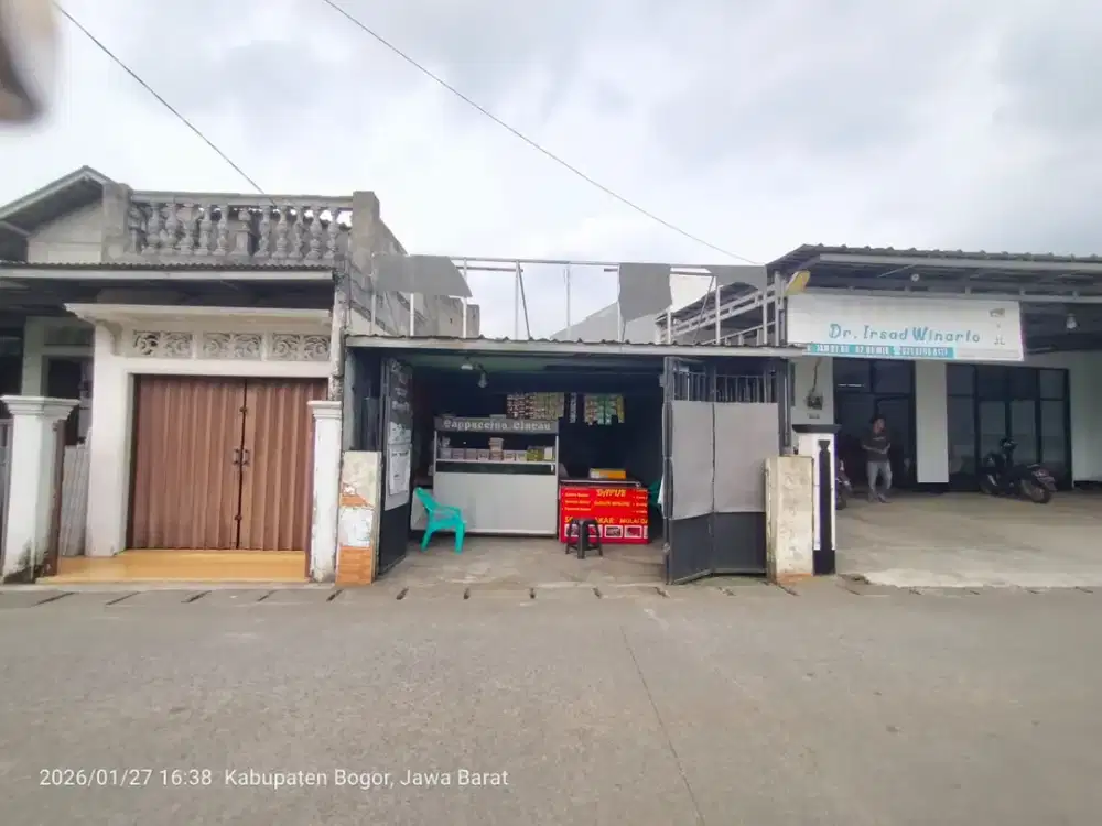 Jual Tanah Gratis Bangungan ada IMB, Luas 156m2 di Lapangan Siaga Bojonggede, Dekat Stasiun Bojonggede