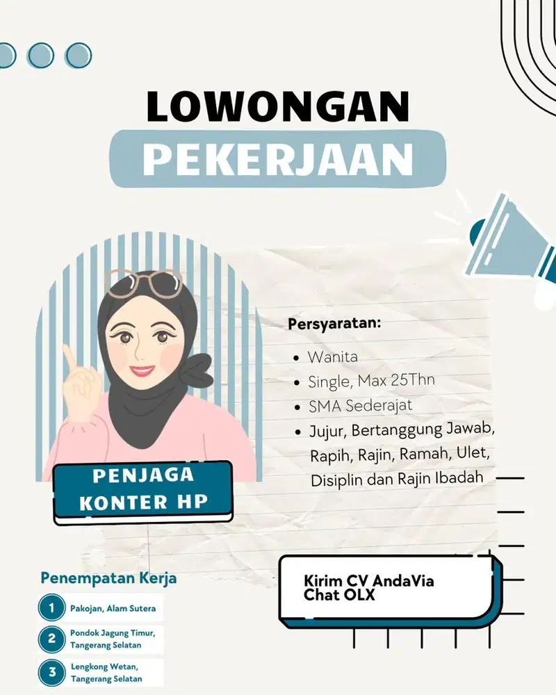 Penjaga Konter HP & Pulsa