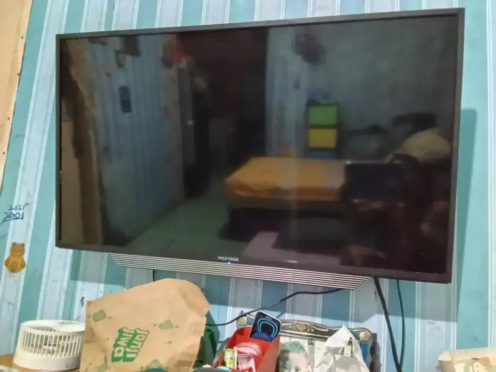 Tv Polytron 43' kondisi nyala tp mati sendiri