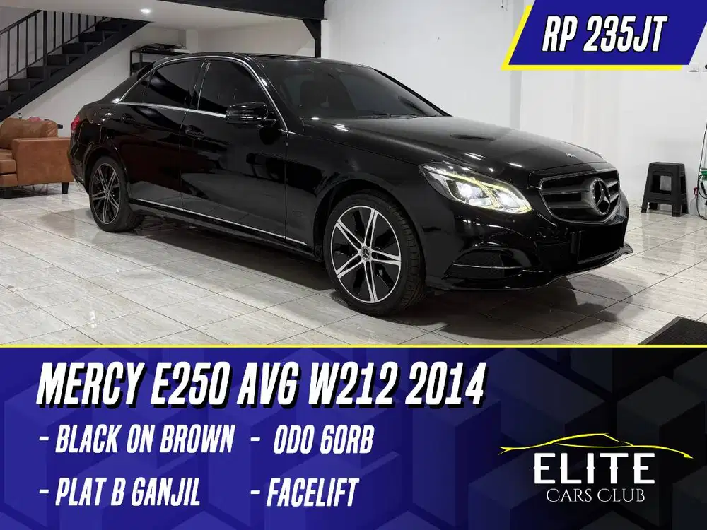 Mercedes Benz E250 AVG 2014 W212 Facelift Black Hitam Mercy Avantgarde