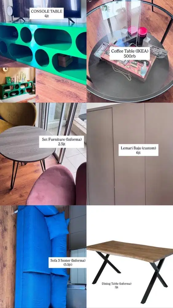 Furniture IKEA, INFORMA, CUSTOM