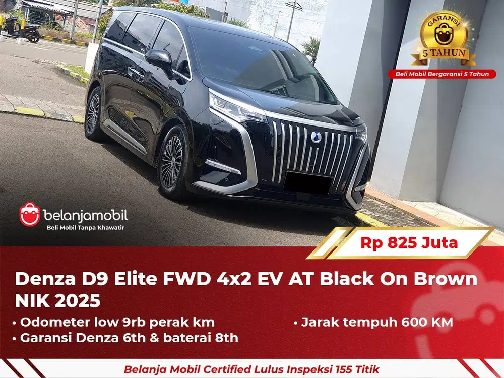 [ GARANSI 5TH ] Denza D9 D 9 Elite FWD 4x2 EV AT 2025/2026