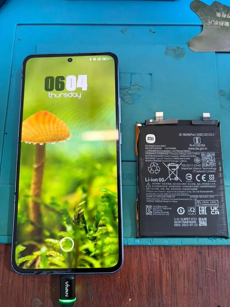 Ganti baterai xioami 13T bergaransi