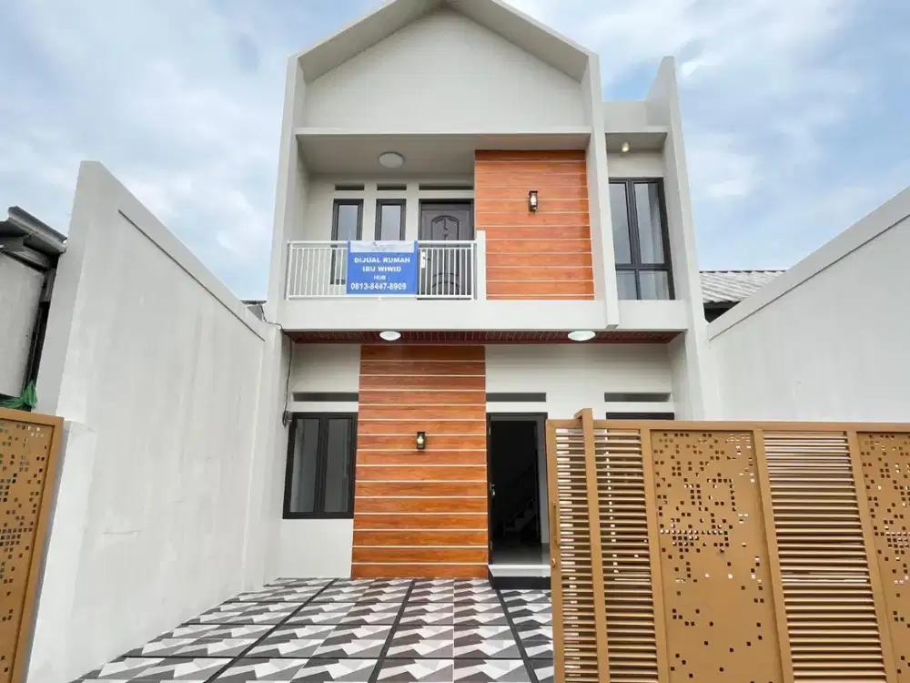 DIJUAL RUMAH MURAH SCANDINAVIAN 2 LANTAI DI GRAHA HARAPAN BUMYAGARA MUSTIKAJAYA