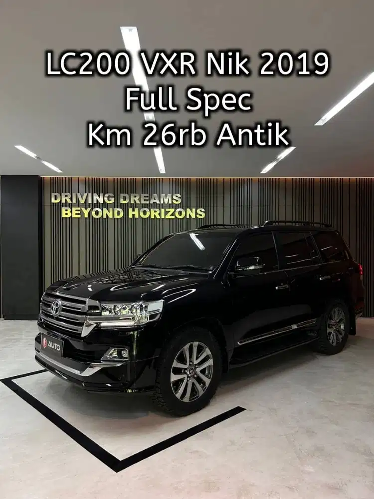Toyota Land Cruiser VXR Full Spec 2019 Hitam LC LC200 Km26rb B91BAL