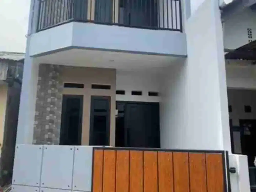 Di jual rumah baru minimalis kokoh permanen 2 lantai full lokasi peninggilan Ciledug tangerang kota.