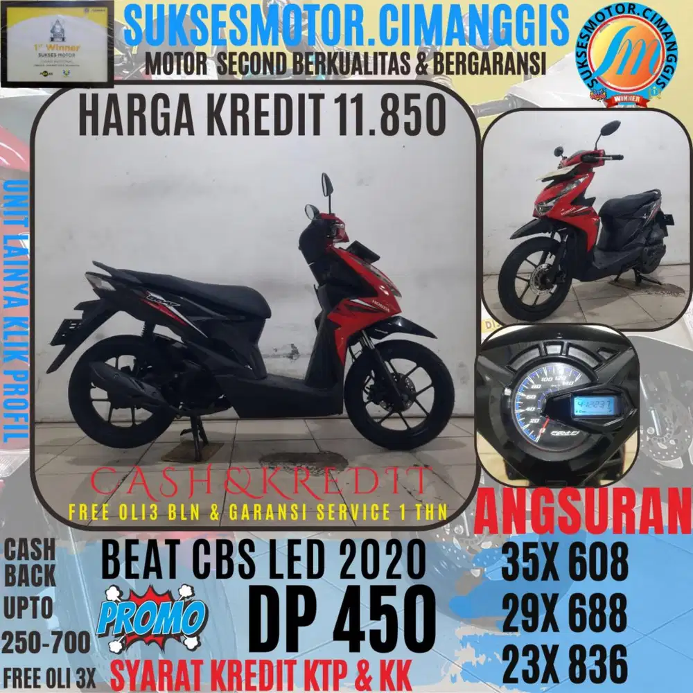 DP 450 TERMURAH BEAT CBS LED BERGARANSI UPTO700RBU FREEOLI3X