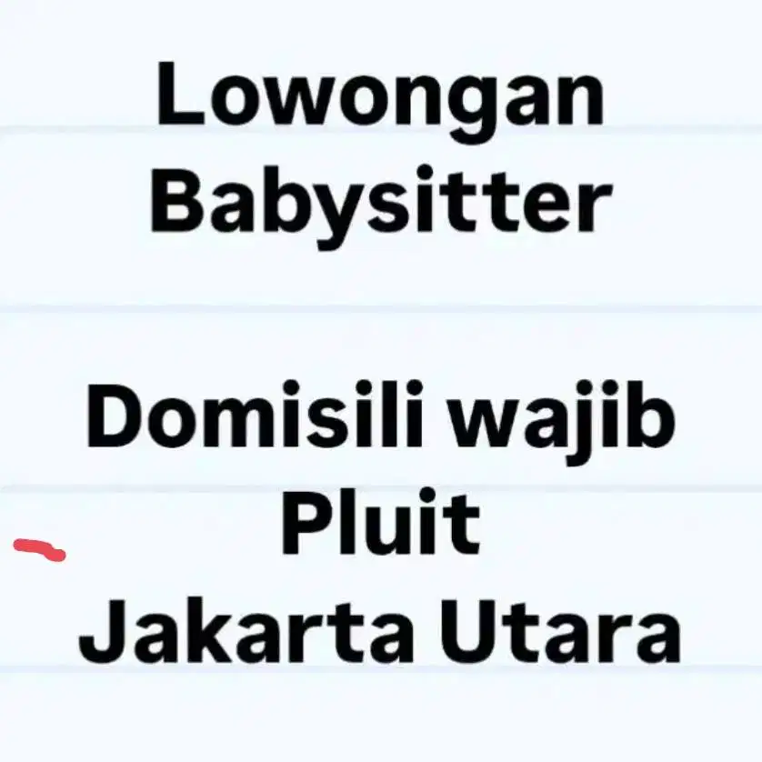 Dibutuhkan langsung momong 2 anak