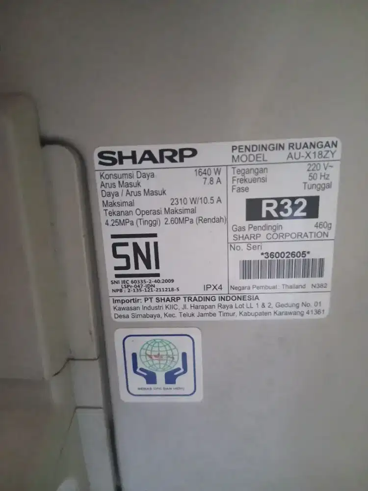 Jual ac merek sharp