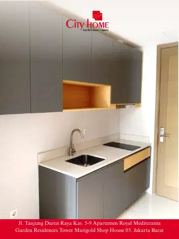 Dijual Cepat, Studio Apartemen Taman Anggrek Non Furnish