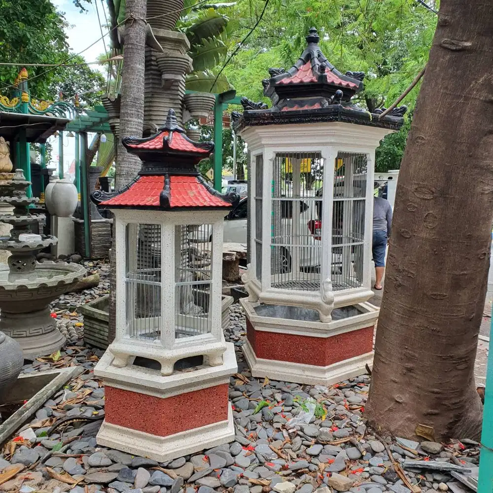 Sangkar Burung & Ayam Terrazzo Mewah | Outdoor Taman
