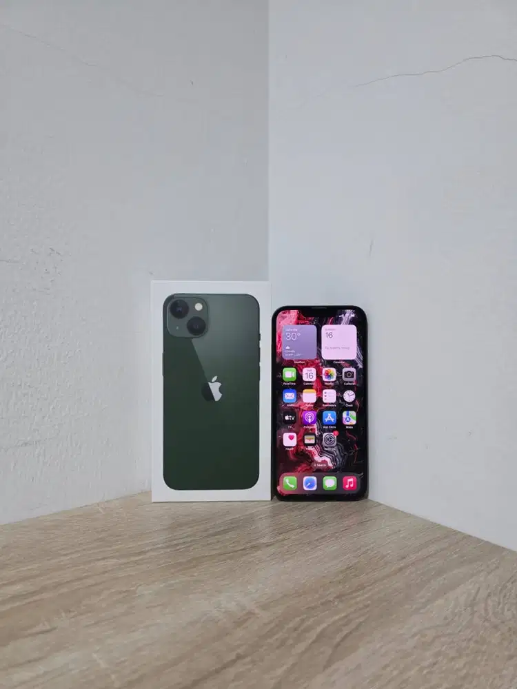 Apple iPhone 13 128GB 128 GB Green IMEI Resmi Beacukai / iBox Fullset