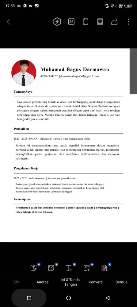 cari lowongan di f&b sebagai waiter/waiters dan cleaning sevice