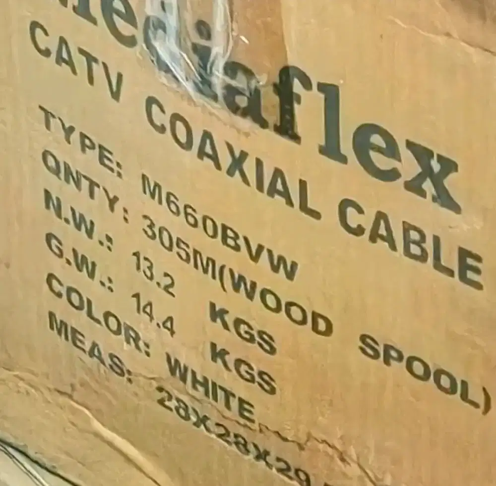 Jual kabel Mediaflex RG6 M660BV WHT