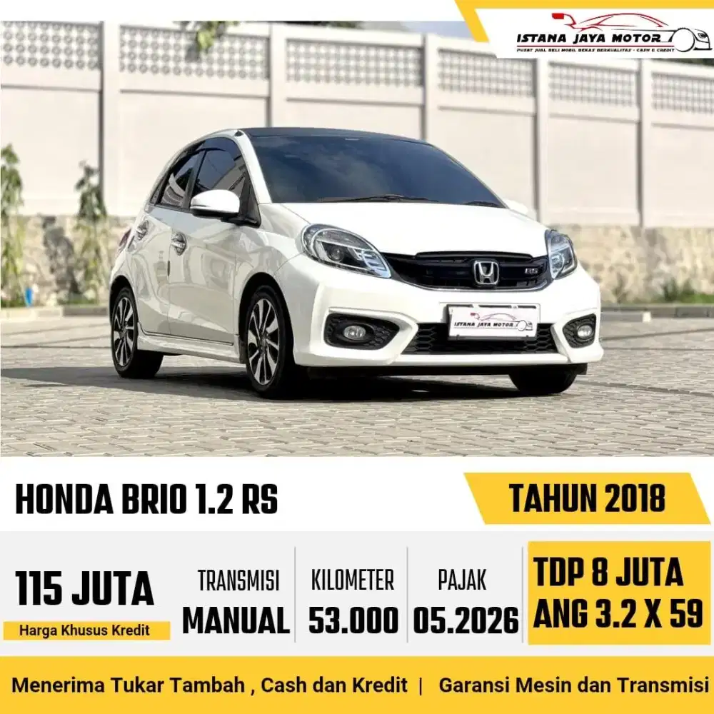 Honda Brio RS Manual th 2018 #istana jaya motor