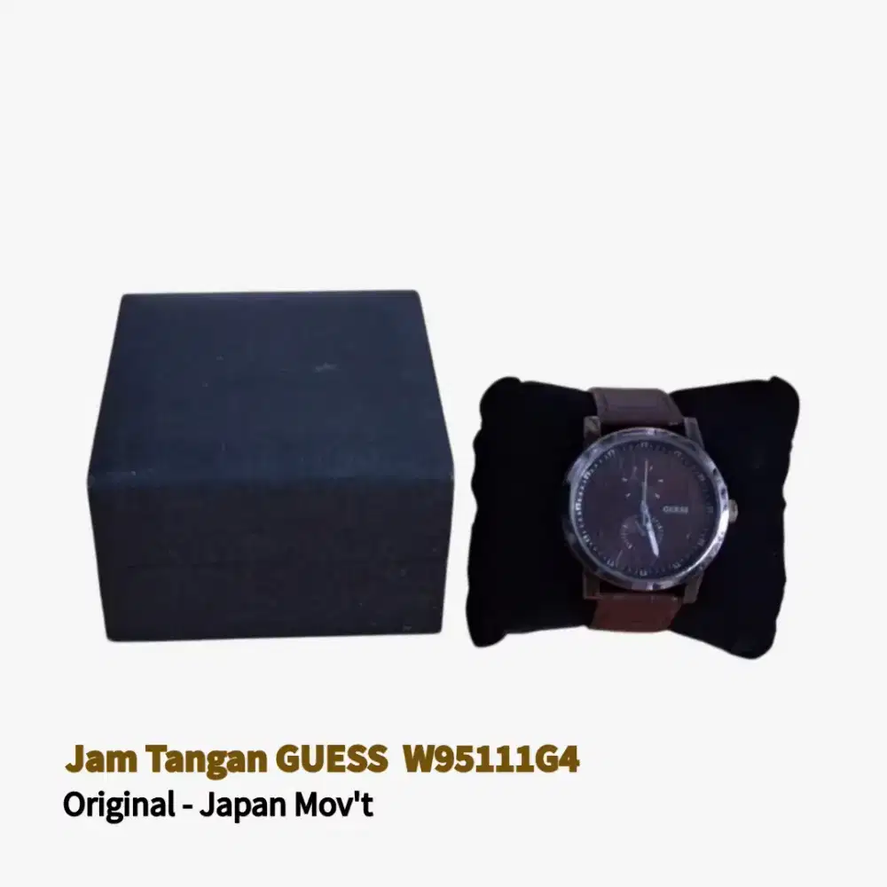 Jam Tangan Pria Guess W95111G4 Original - Japan Mov't