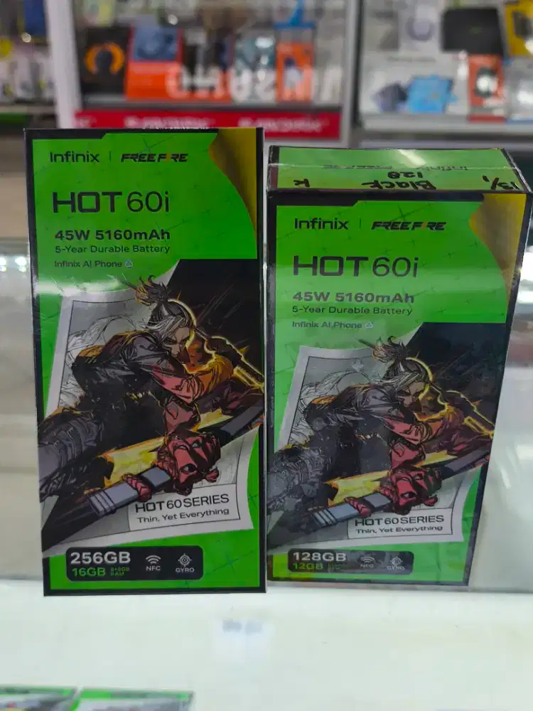 Infinix Hot 60i 8/256 garansi resmi segel dan 128