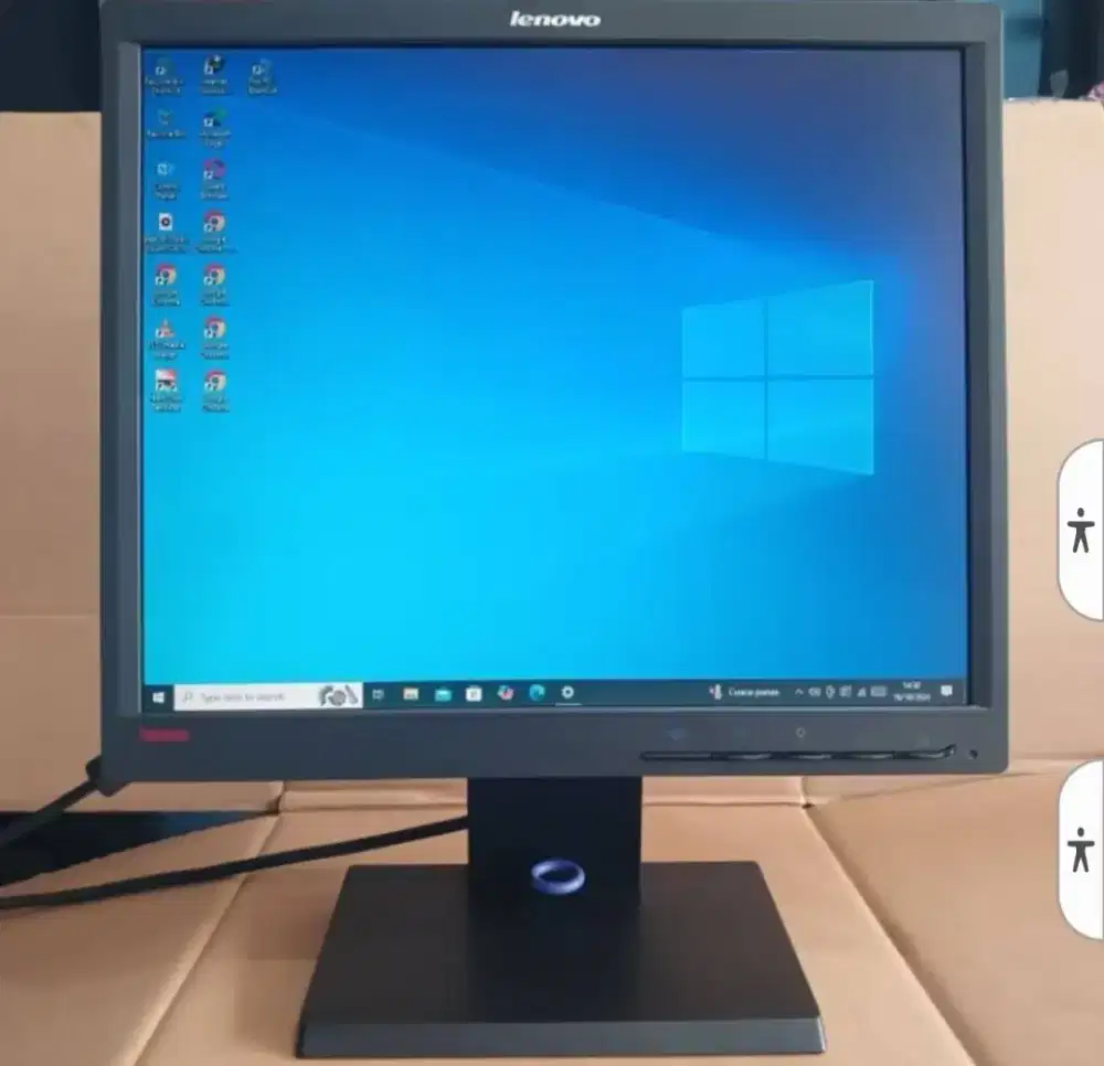 Monitor Lenovo 17 inch kotak komplit kabel2