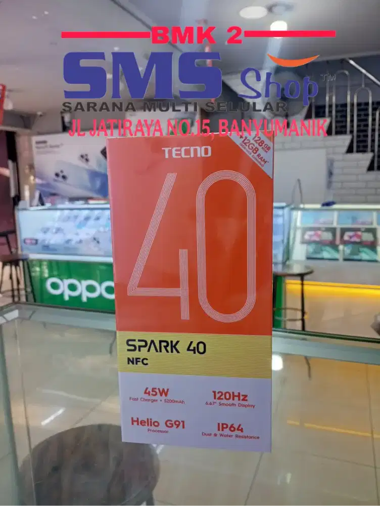 Tecno Spark 40 6/128GB NFC - Baru & Garansi Resmi