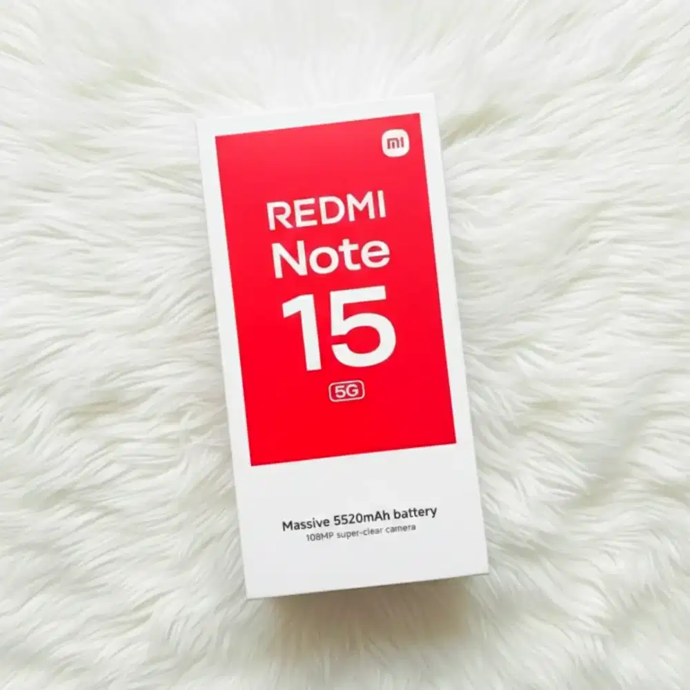 Xiaomi Redmi Note 15 5G 8/256 12/512 Gb New Baru Garansi Resmi 1 Tahun