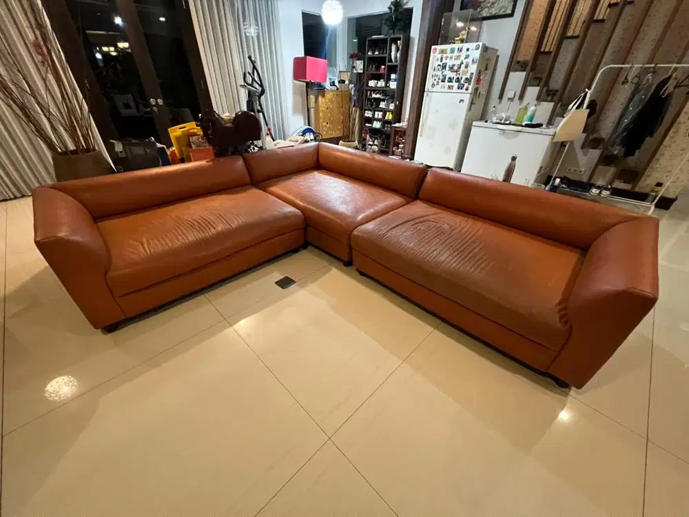 Sofa L besar ex cellini