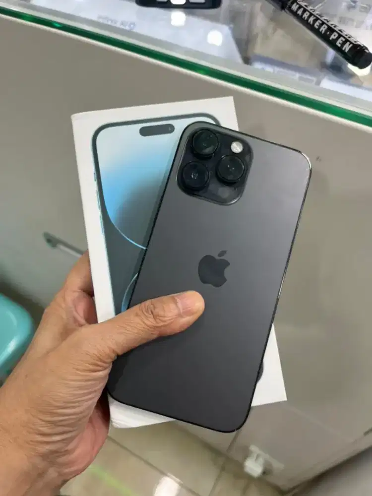 IPHONE 14 PROMAX 128GB EKS IBOX BH 95% BLACK (MINUS PEMAKAIAN)