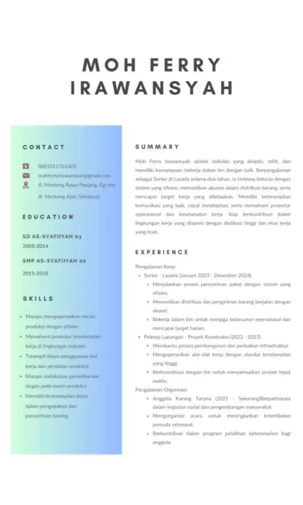 Carii loker daerah jakarta selatan Tebet setia Budi