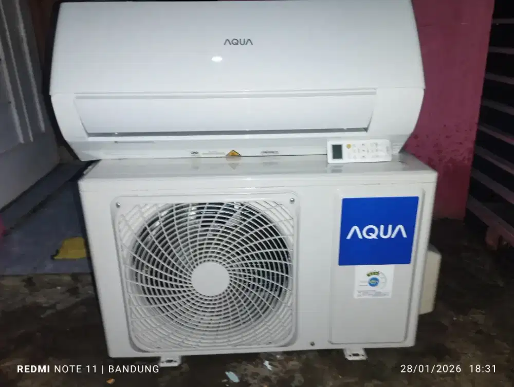 AC bekas AQUA,Samsung,Sharp,LG,Daikin R32lowwat 1/2pk+pasang garansi