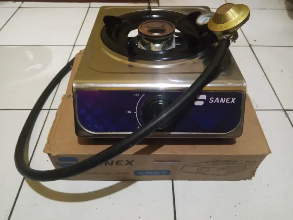Kompor gas Sanex 1 tungku + selang regulator