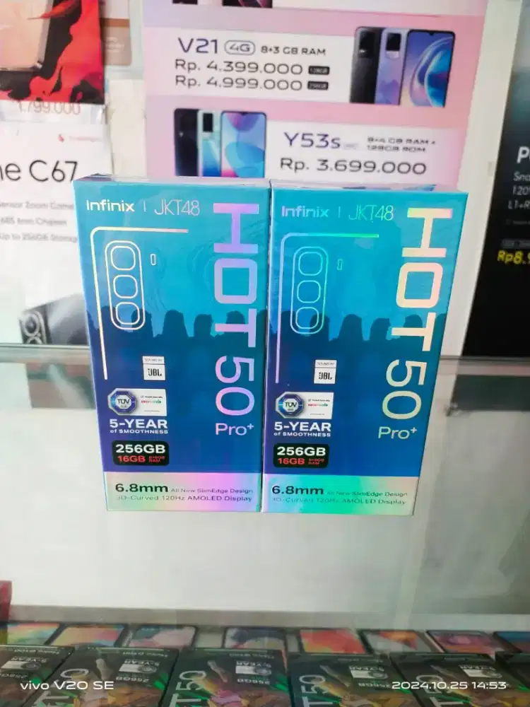 Infinix Hot 50 Pro Plus 8/256 GB Layar Curved Helio G100 Garansi Resmi