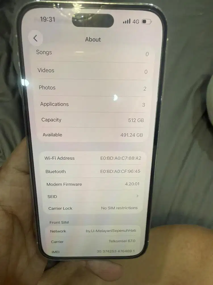 ip 14 pro max putih mulus