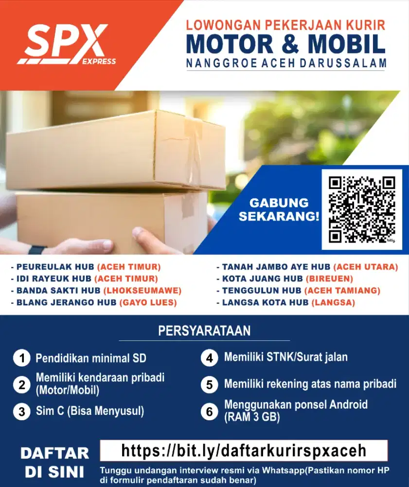 Kurir spx aceh timur