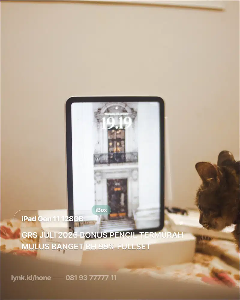iPad Gen 11 128GB IBOX GRS JULI 2026 BONUS PENCIL TERMURAH MULUS 99%