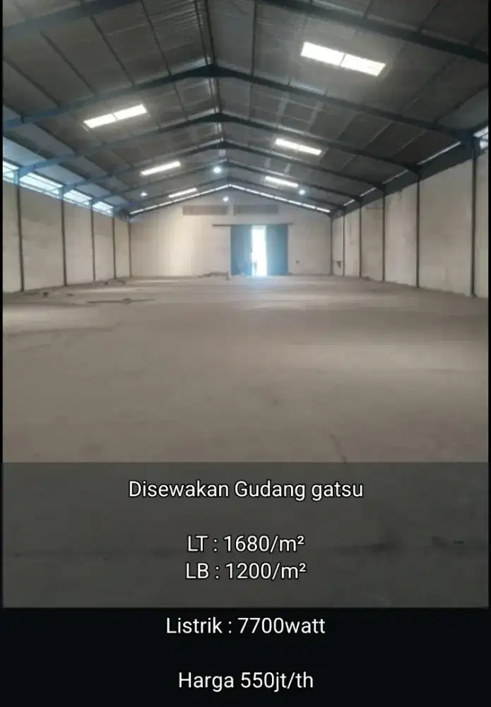 Gudang disewakan kawasan industri candi Semarang