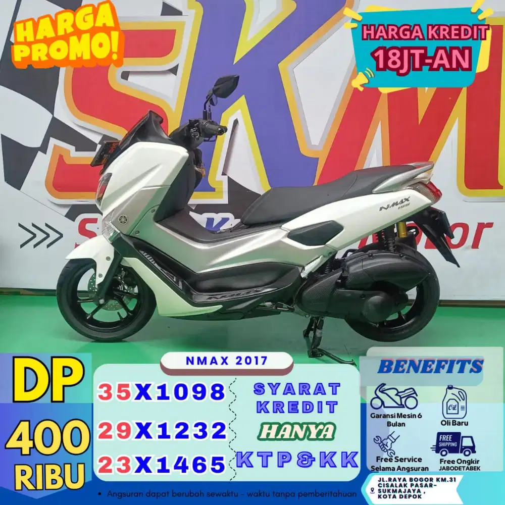 Dp 400rb bawa pulang nmax 2017 km low bergaransi