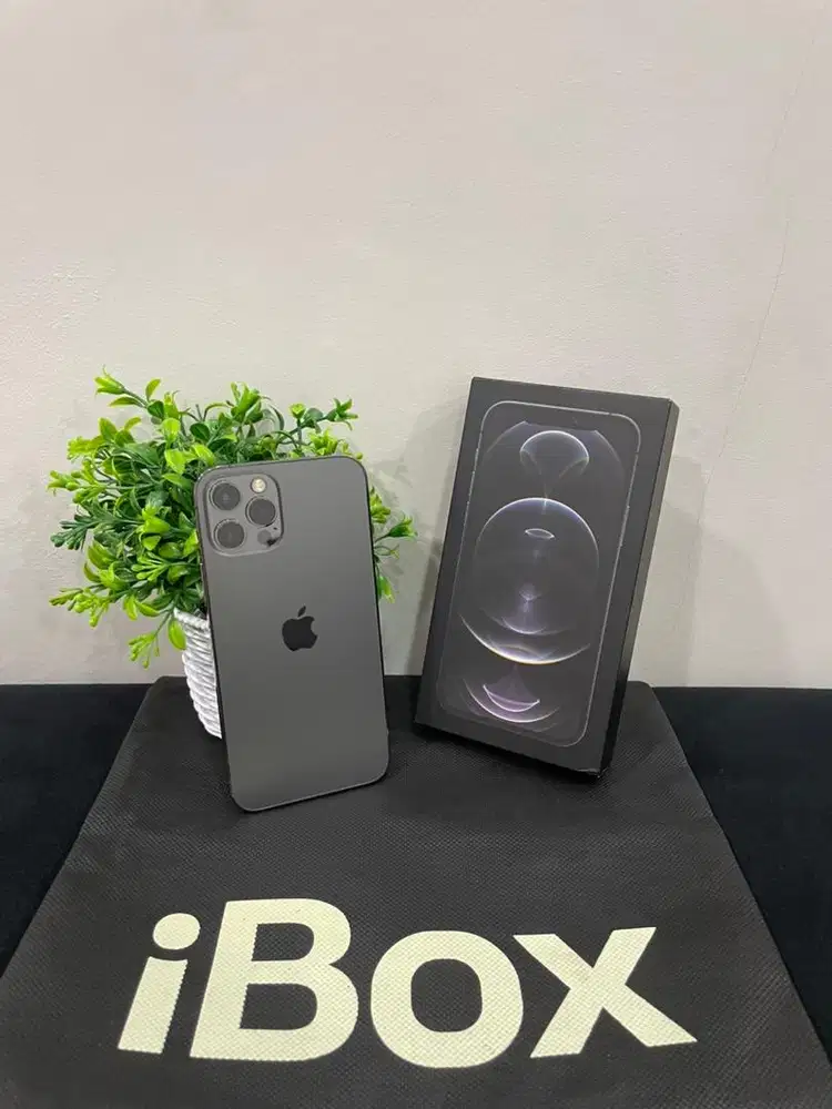 IPhone 12 Pro 128GB iBox Graphite mulus Fullset Ori BH 100% Permanen