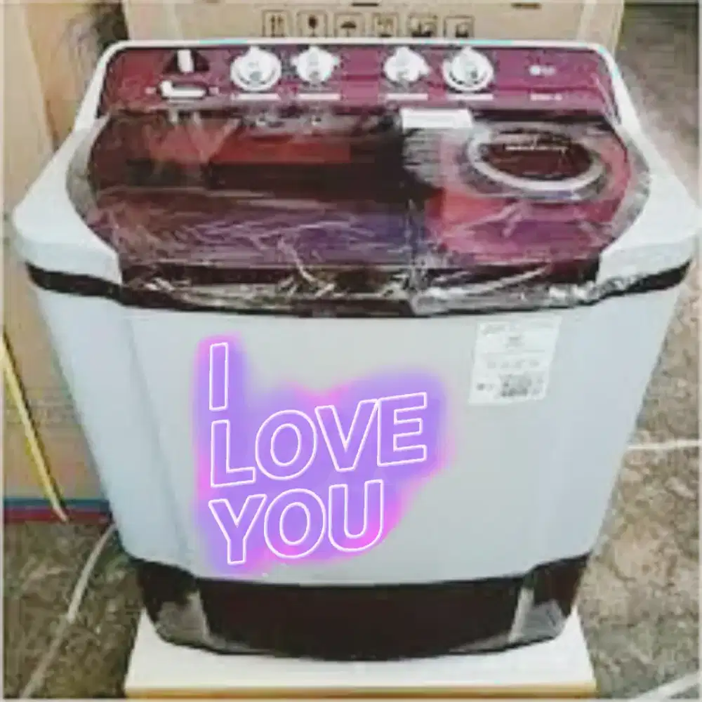 Mesin cuci baju kaos xl lg xiaomi baru sby