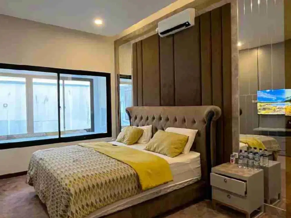 Rumah baru kolam renang view green area Sentul city Bogor