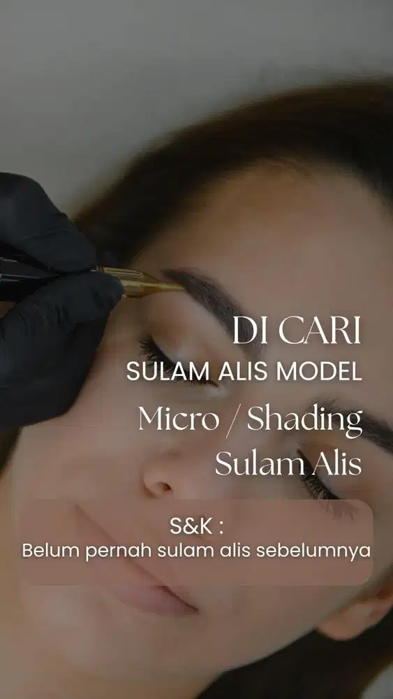 DIBUTUHKAN MODEL SULAM ALIS