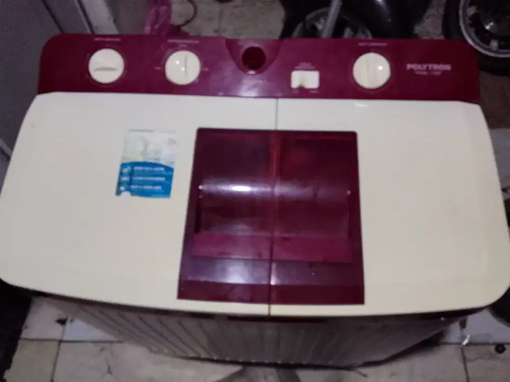 Mesin cuci merek polytron 2 lubang 7 kilo normal
