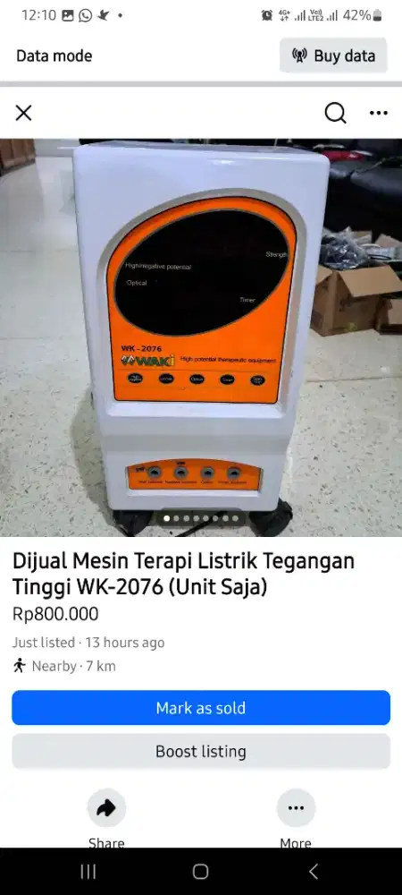 WAKI  Mesin Terapi Listrik Tegangan Tinggi WK-2076
