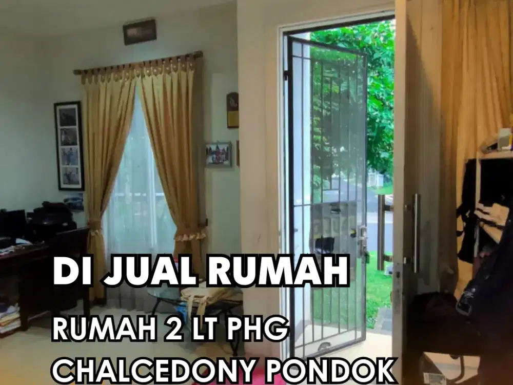 DIJUAL CEPAT !!!  RUMAH 2 LT PHG CHALCEDONY PONDOK HIJAU GOLF Full Furnished