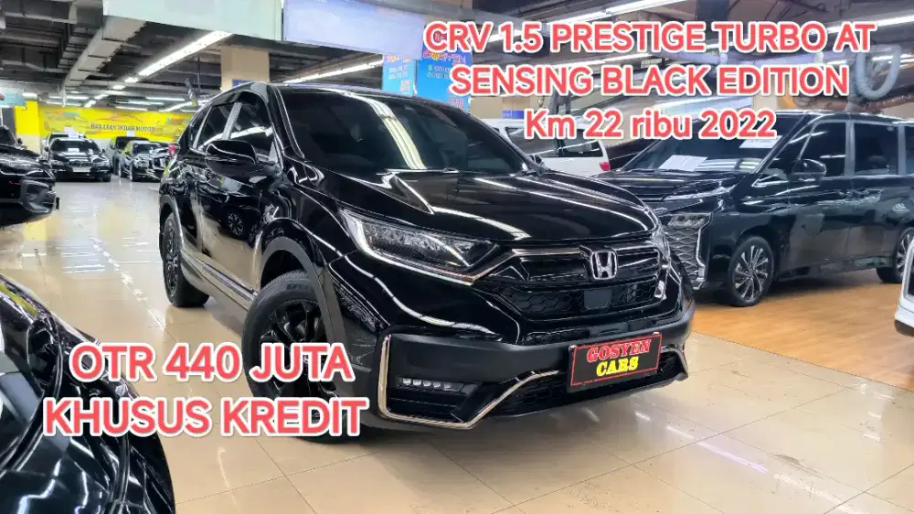 Km 22 ribu HONDA CRV 1.5 PRESTIGE TURBO SENSING BLACK EDITION AT 2022