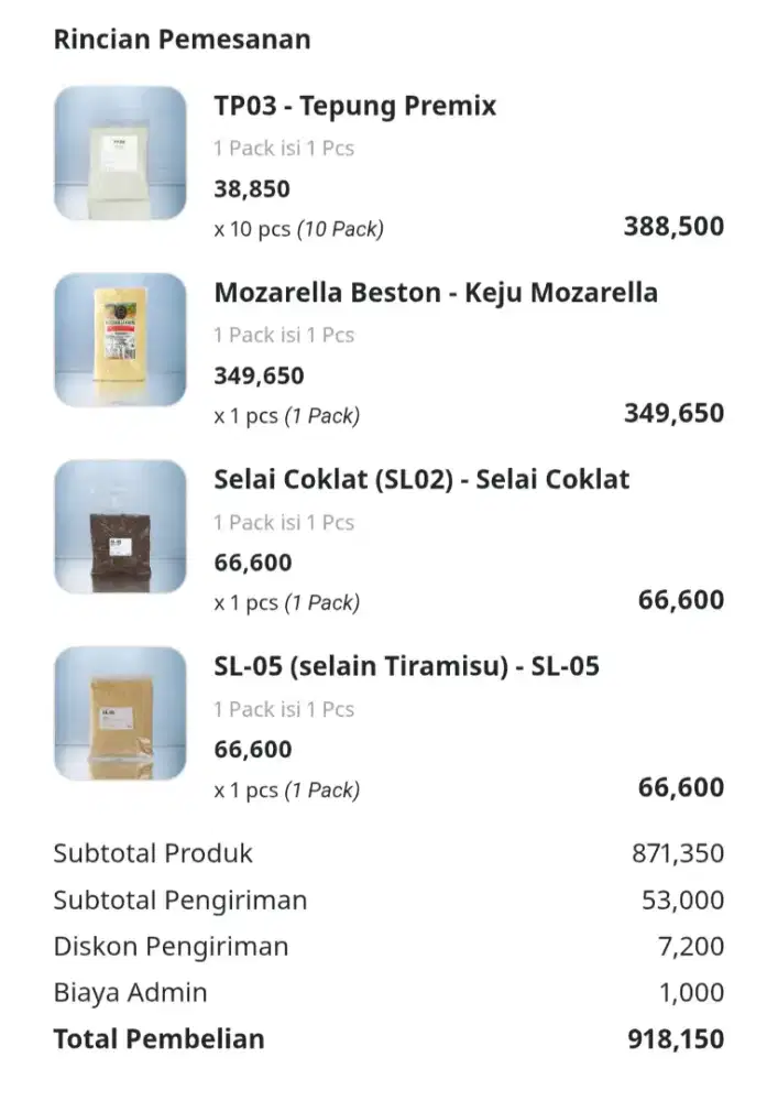 Bahan kue koin korea