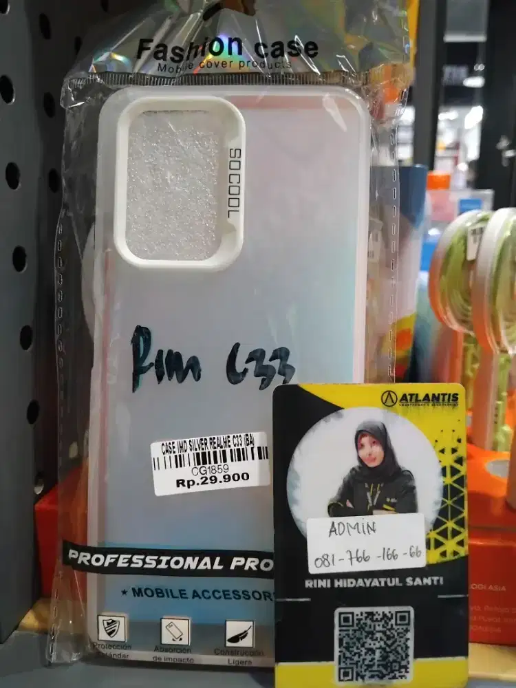 CASE IMD SILVER REALME C33 | ATLANTIS DAHSYAT